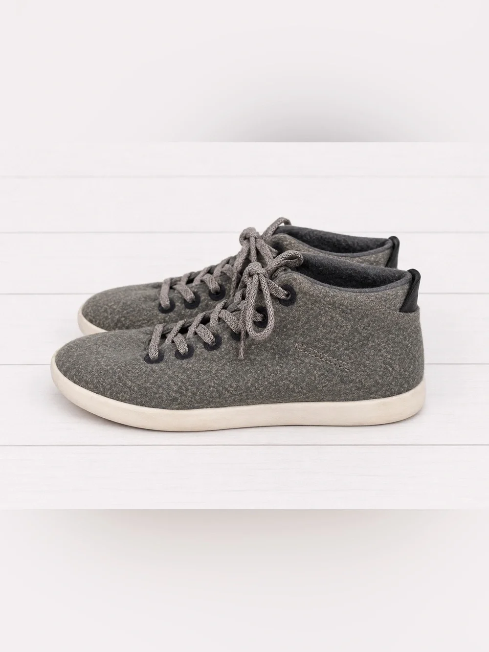 Allbirds Neutral Gray Wool Ursa Major Piper Mid Rise Lightweight Casual Sneakers